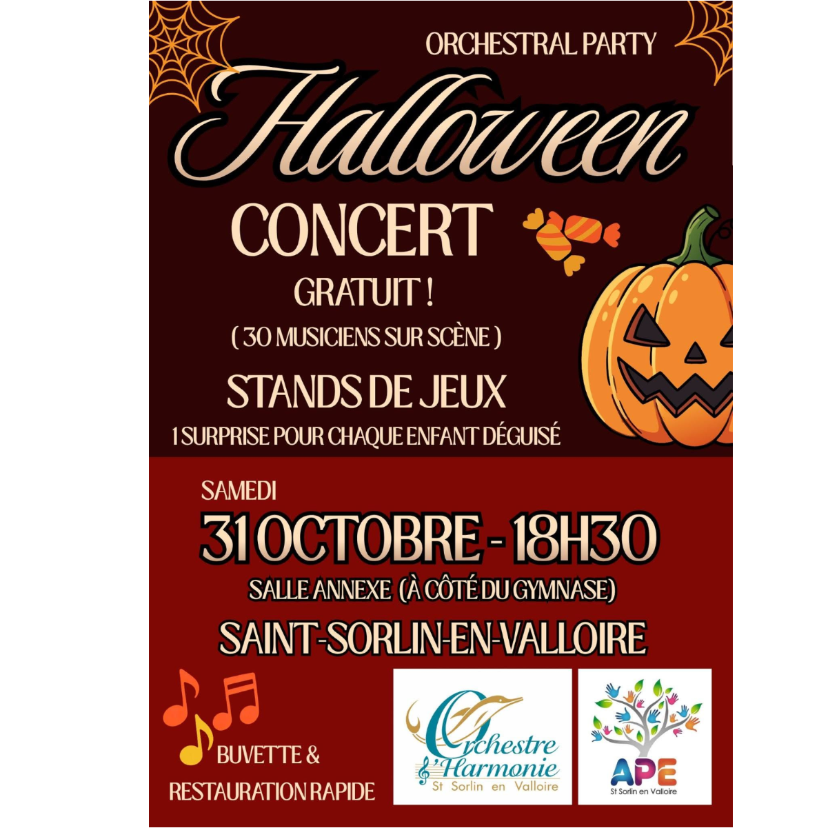SOIREE CONCERT HALLOWEEN