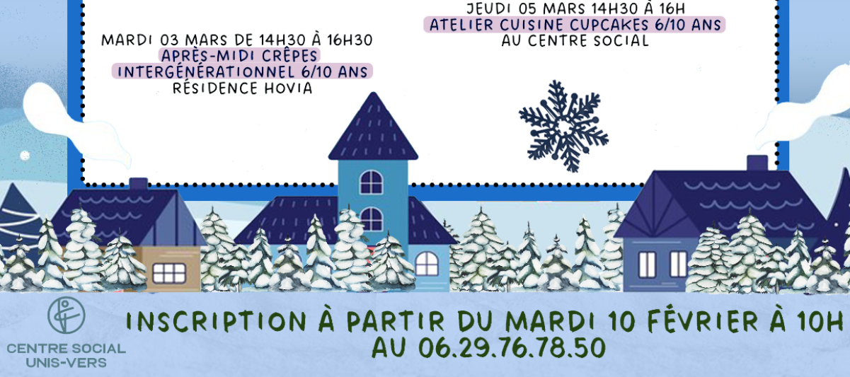 ❄️ PROGRAMME DES VACANCES D'HIVER 2026