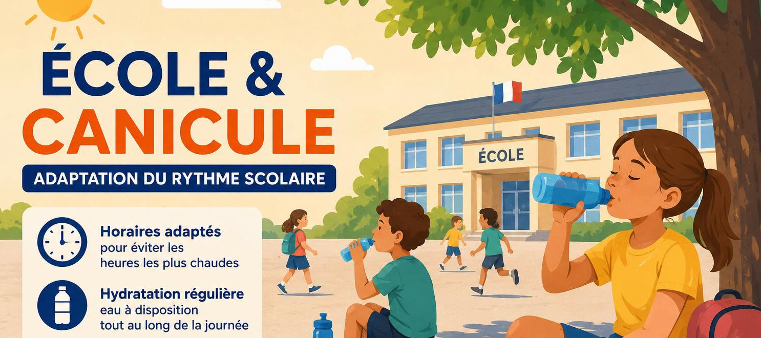 🔴 ÉCOLE & CANICULE