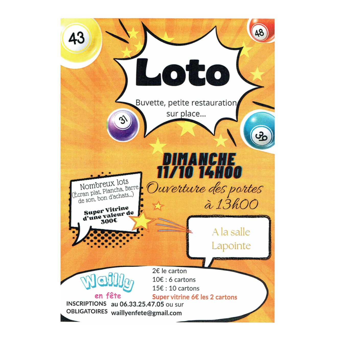 🎱 Grand Loto à Wailly