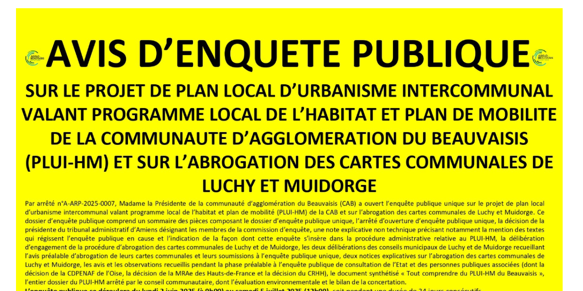 ENQUETE PUBLIQUE PLUI HM
