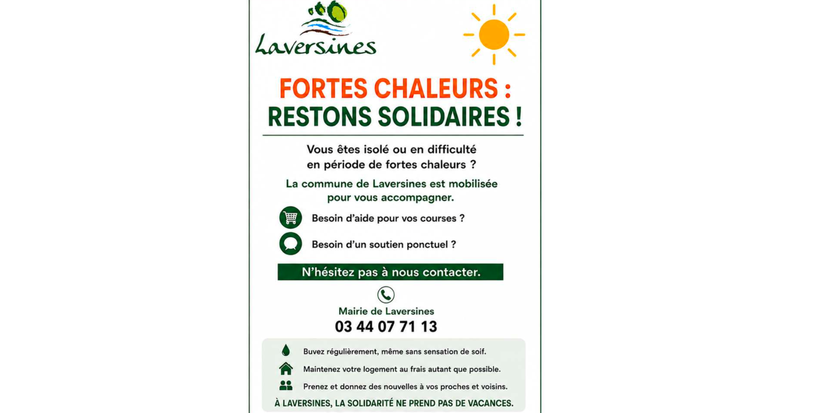 FORTES CHALEURS