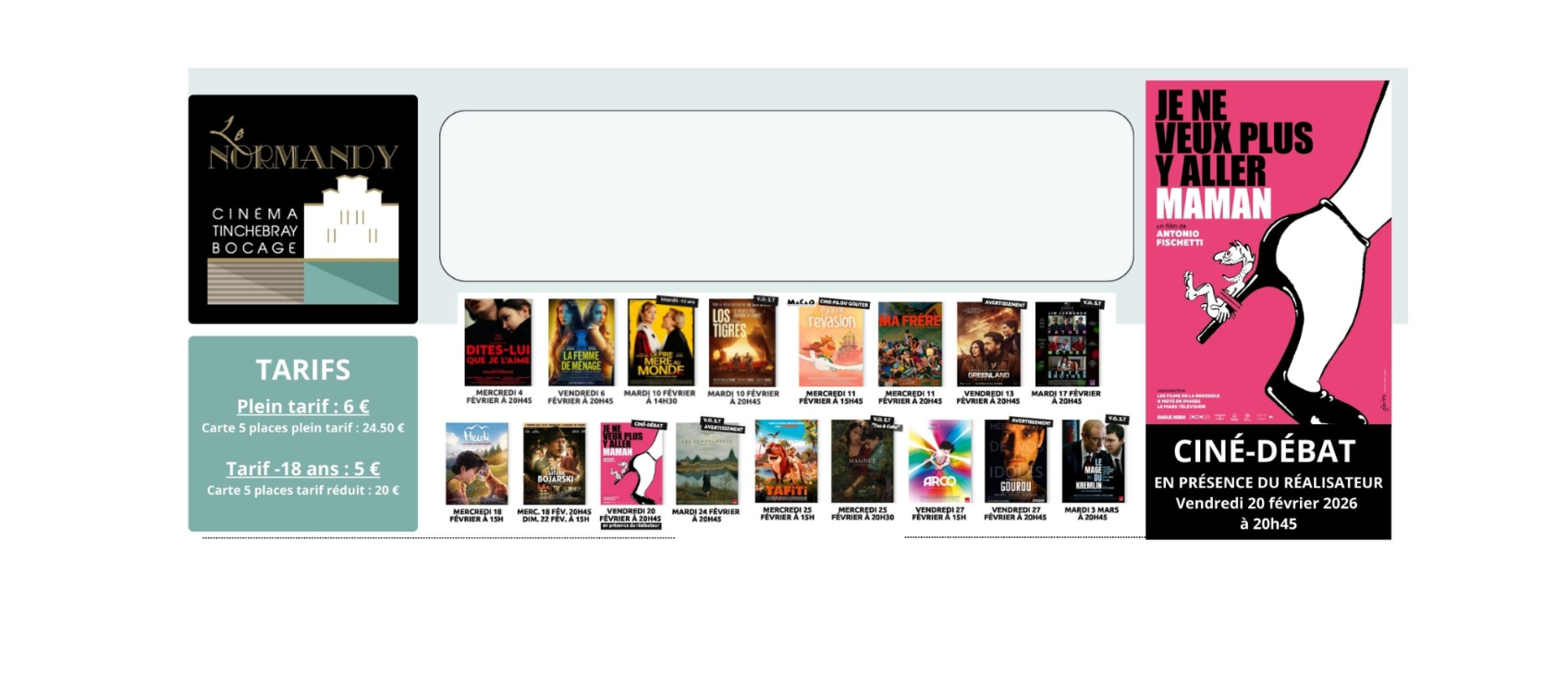 Dans votre cinéma ce mois-ci