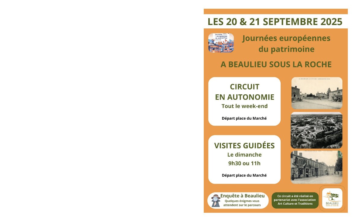 Un circuit pour les Journées Européennes du Patrimoine