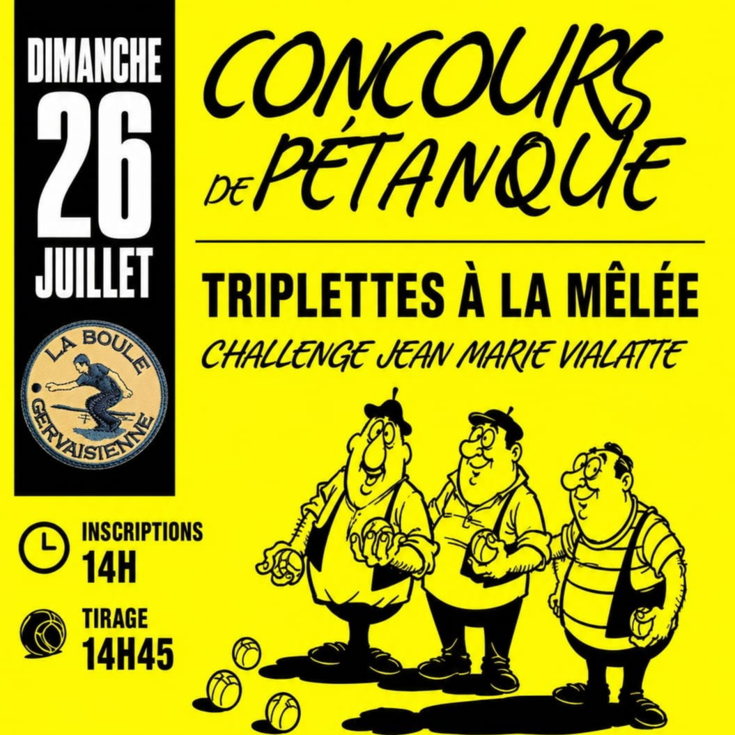 Concours de pétanque