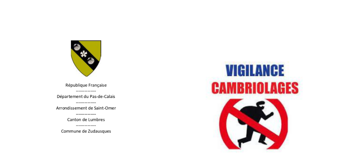 Alerte Cambriolages