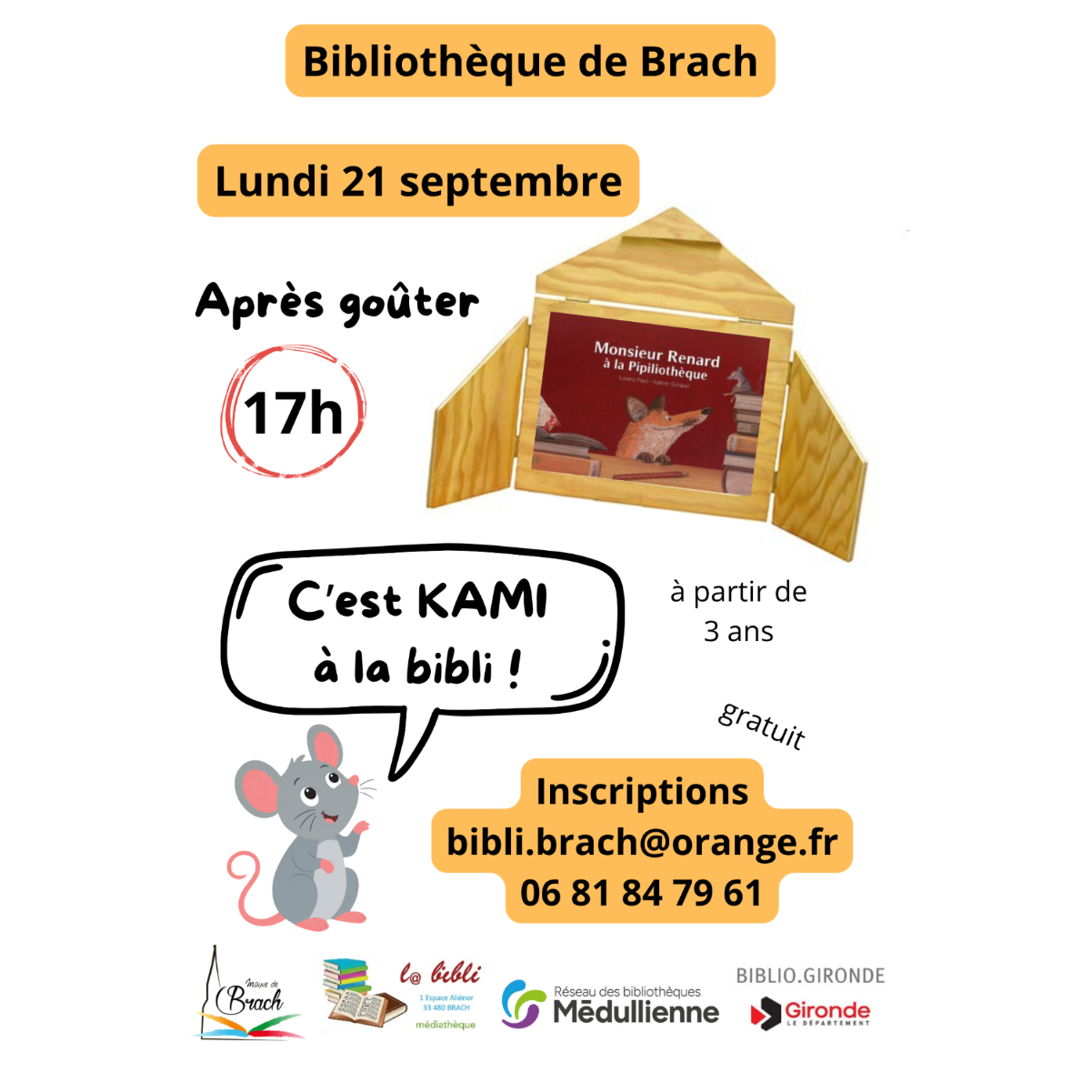 C'est KAMI à la bibli !