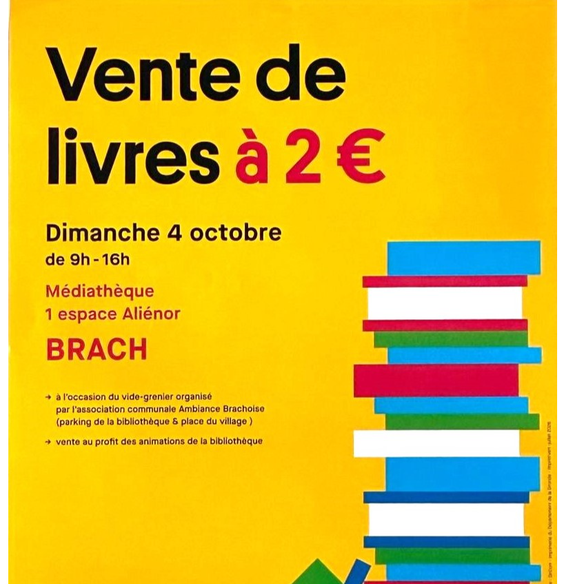 Vente de livres à 2€