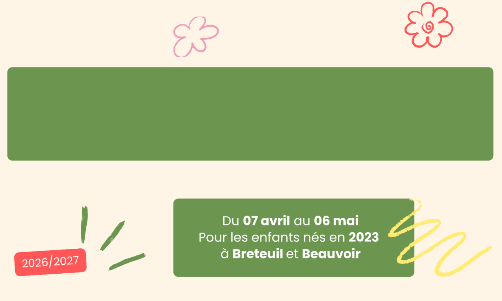 Inscription scolaires