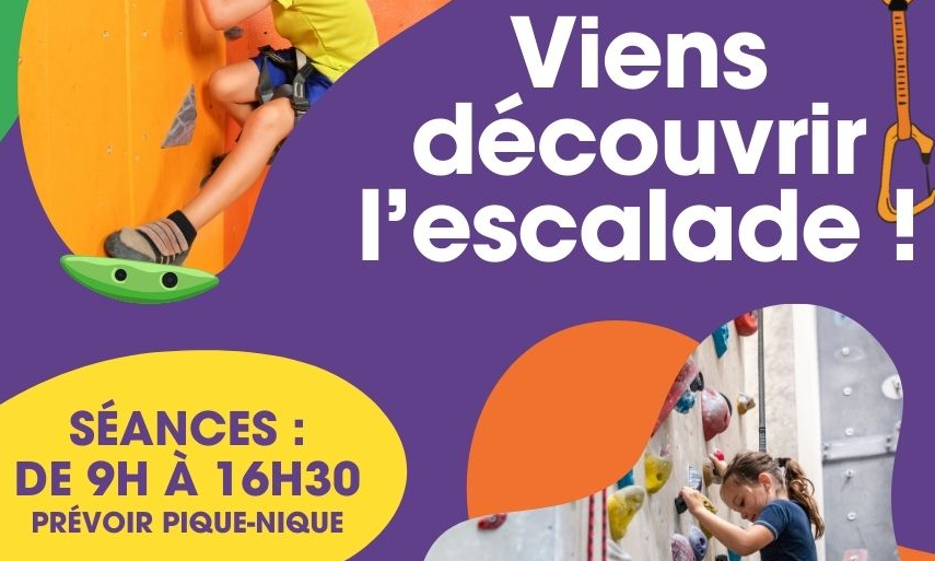Stages d'escalade pour les enfants scolarisés du CP au CM2