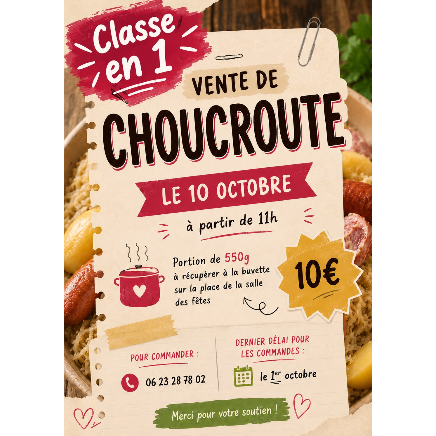 Vente de choucroute