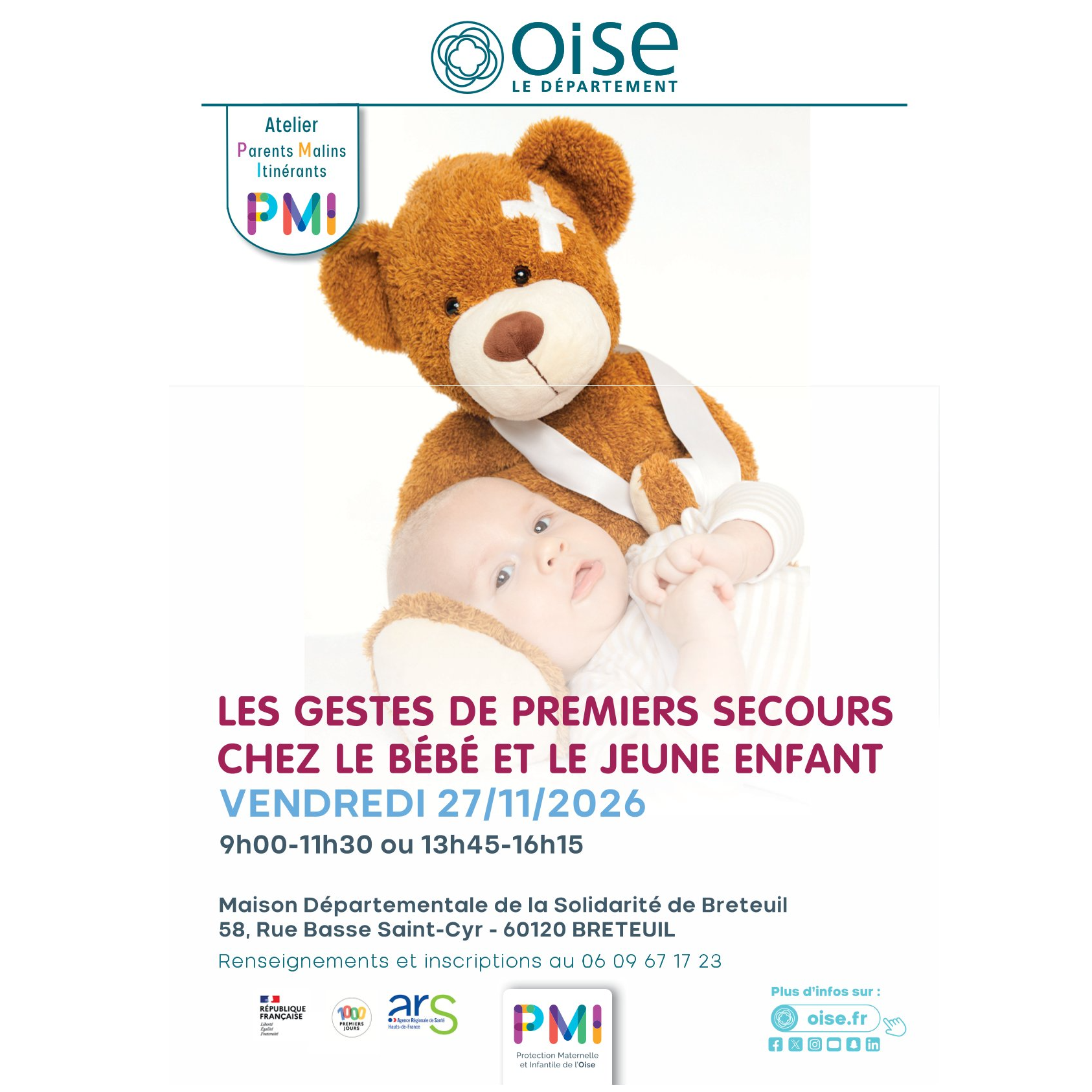 LES GESTES DE PREMIER SECOURS CHEZ LE BEBE ET LE JEUNE ENFANT