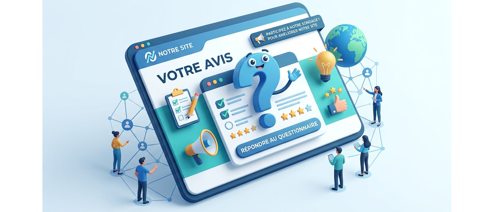 Votre avis compte : donnez-nous votre opinion sur le nouveau site internet !