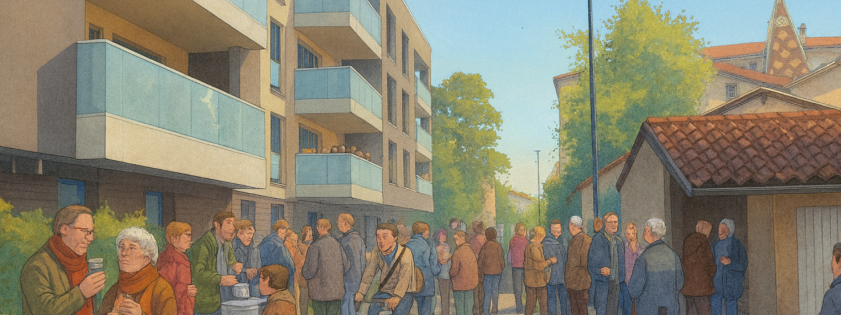 Inauguration de la réouverture rue du Tryé