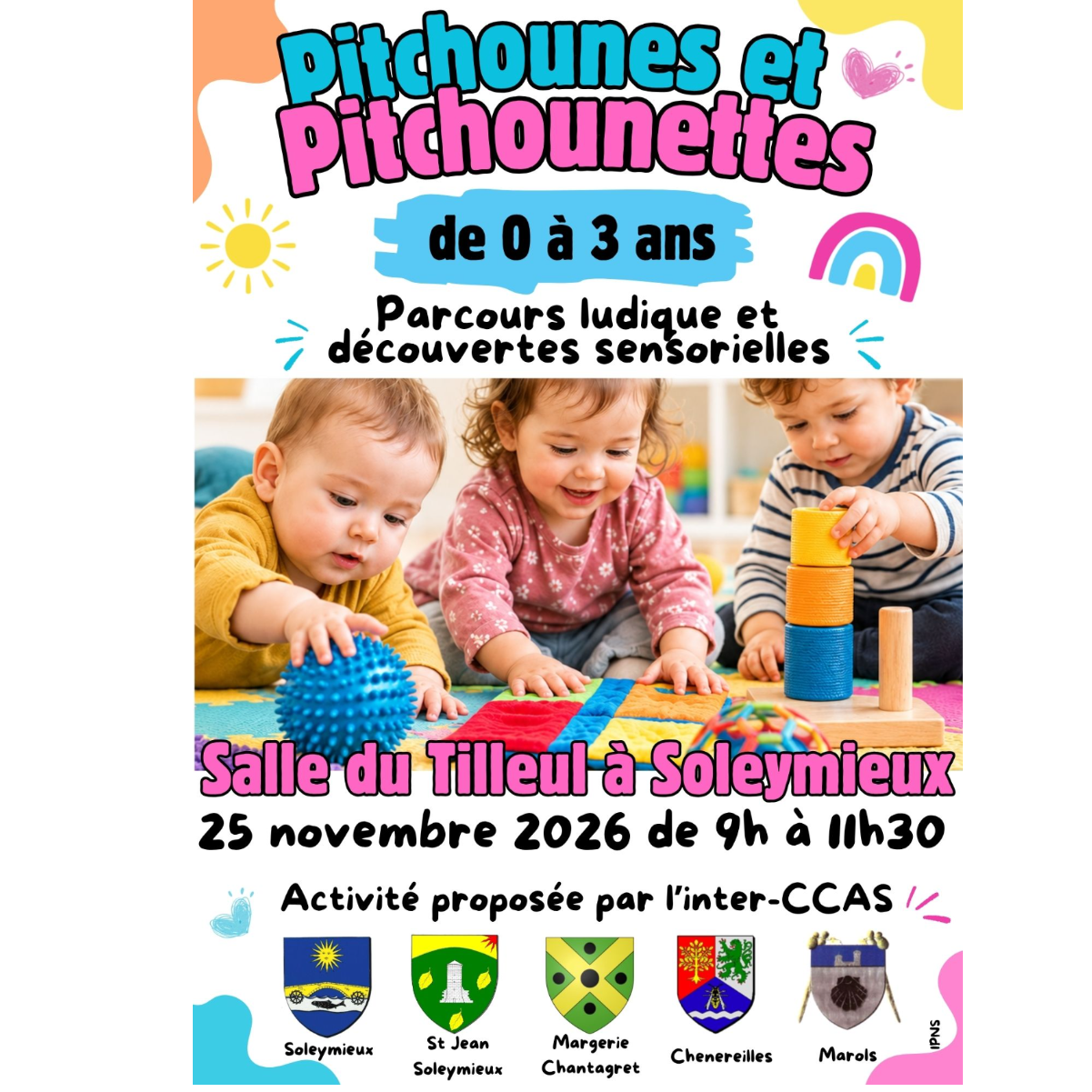 Pitchounes et Pitchounettes de 0 à 3 ans