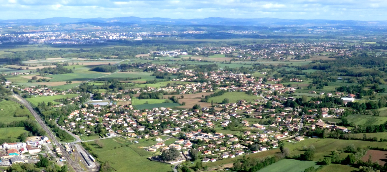 Le village vue d'en haut