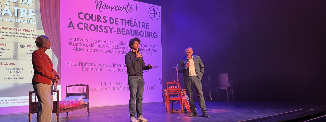 Nouveaux cours de théâtre à Croissy-beaubourg