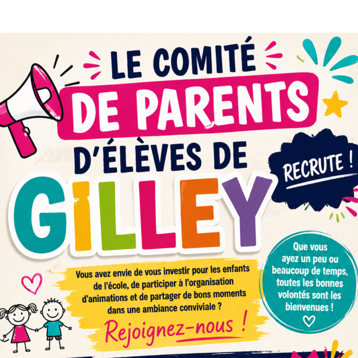 Le Comité de Parents d'Élèves recrute !