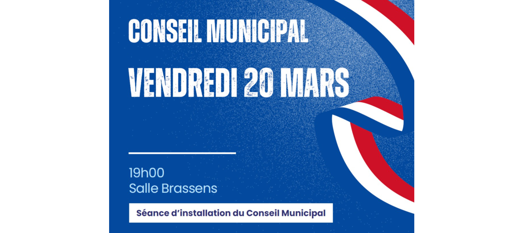 Installation du Conseil municipal