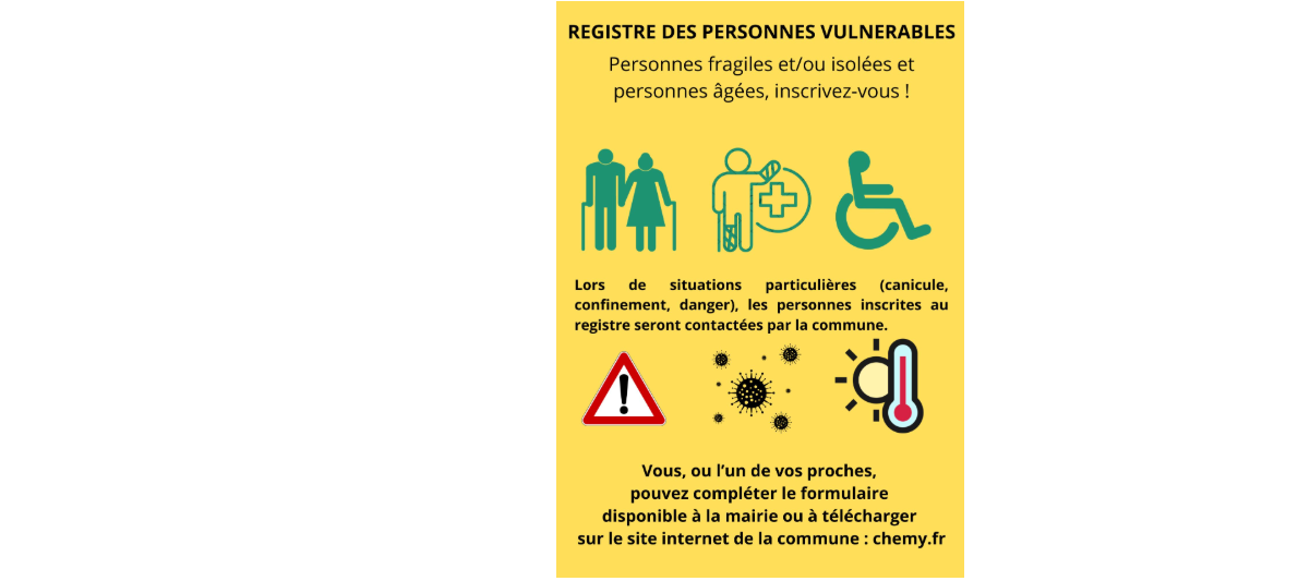 Registre des personnes vulnérables