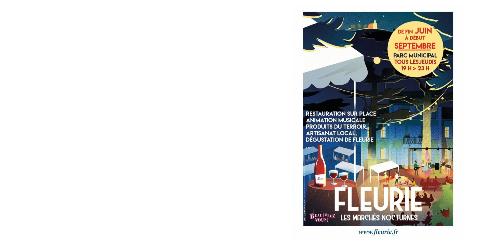 Inscriptions marchés nocturnes