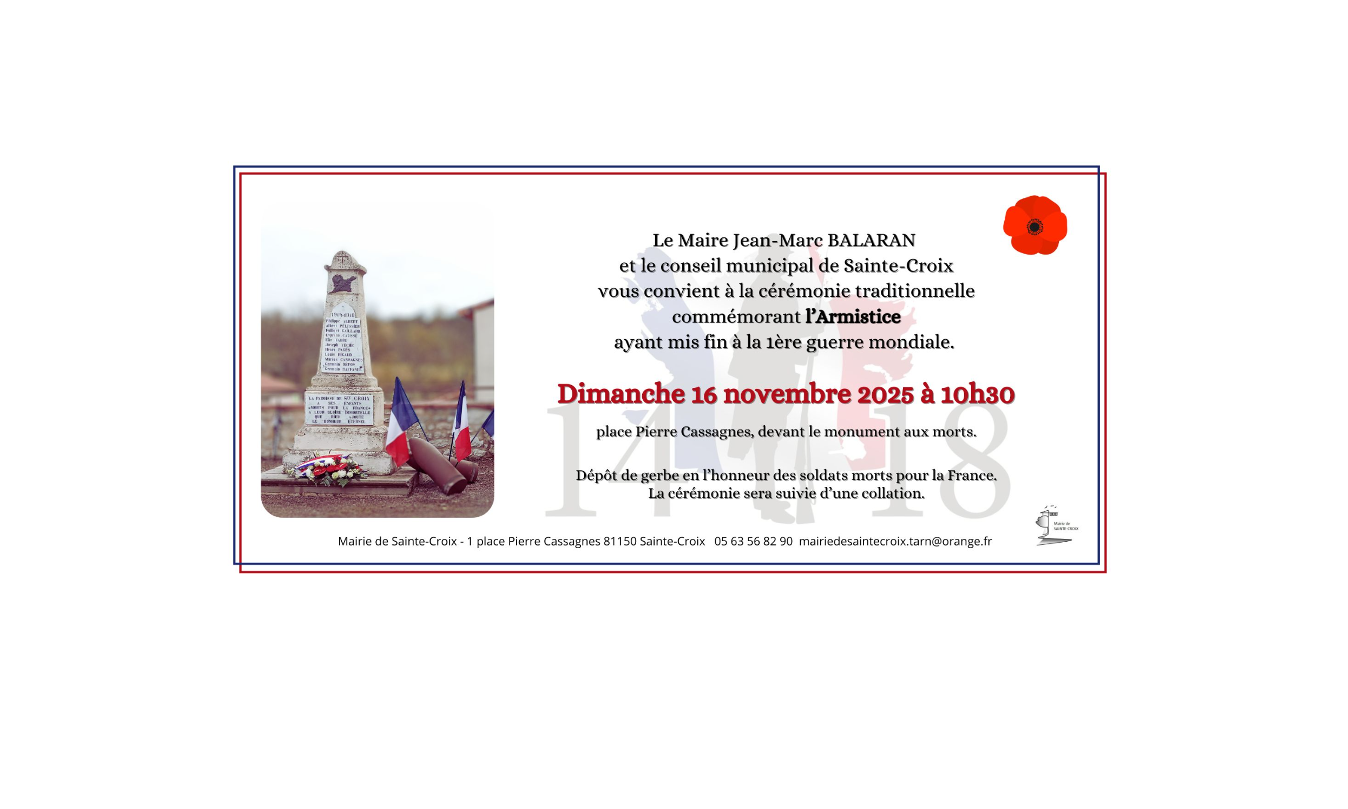 Commémoration de l'Armistice