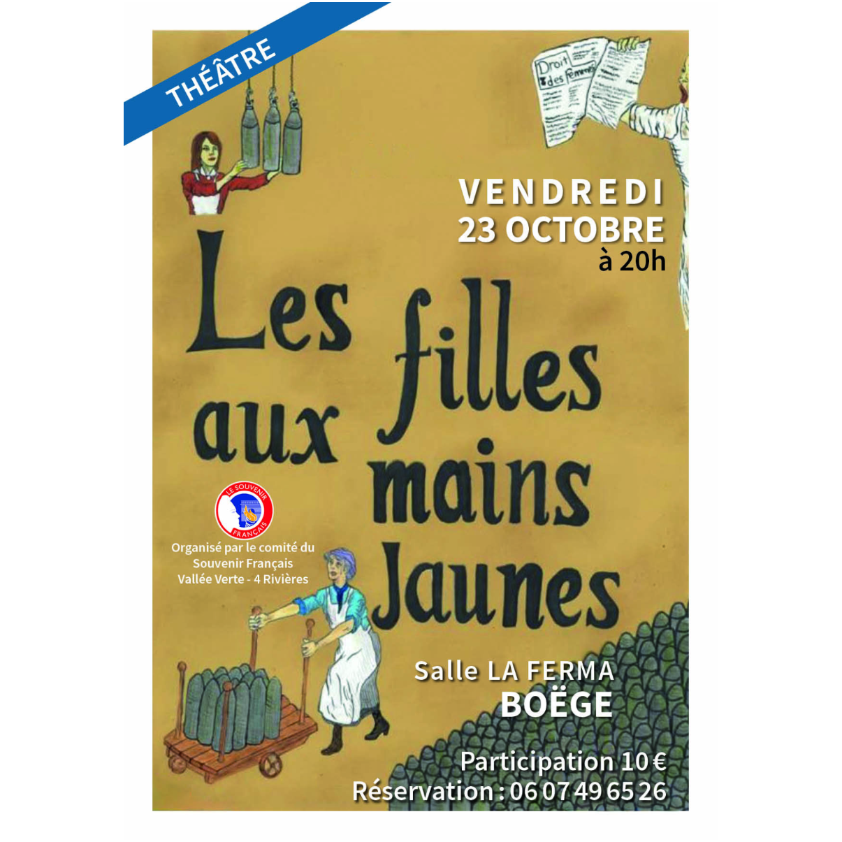Pièce de théâtre "les filles aux mains jaunes"