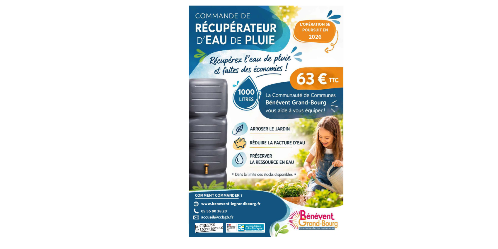 Récupérateurs d'eau
