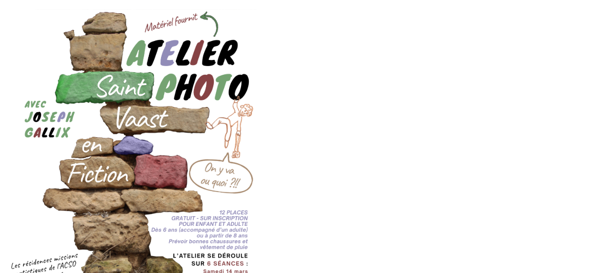 Atelier Photo. Saint-Vaast en fiction