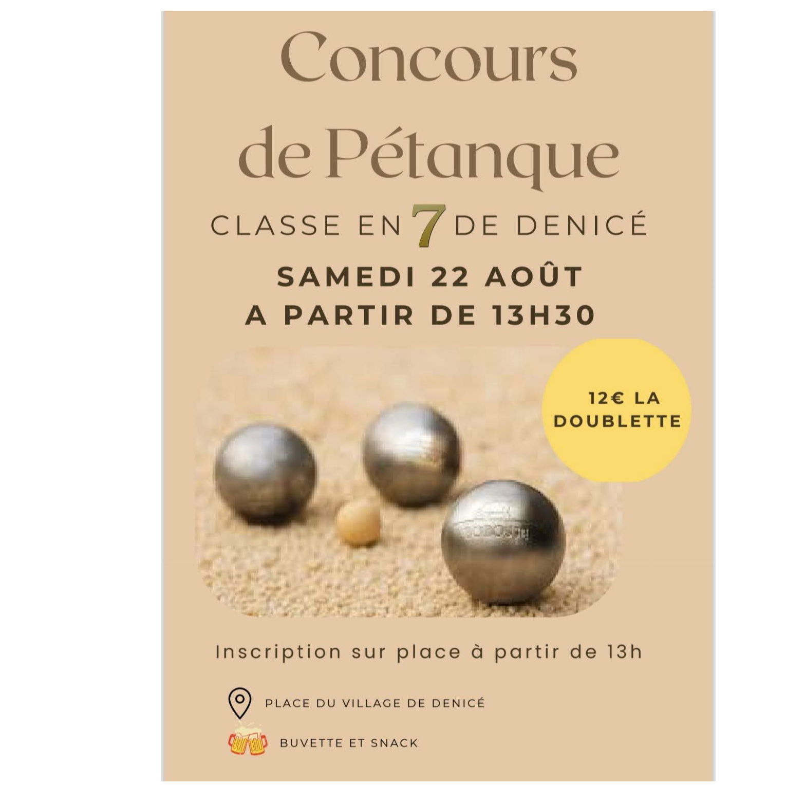 Concours de pétanque
