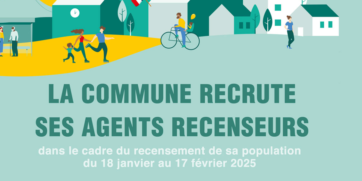 La commune recrute des agents recenseurs !