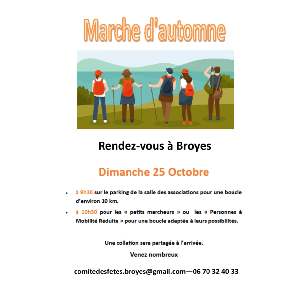 Marche d'automne à Broyes