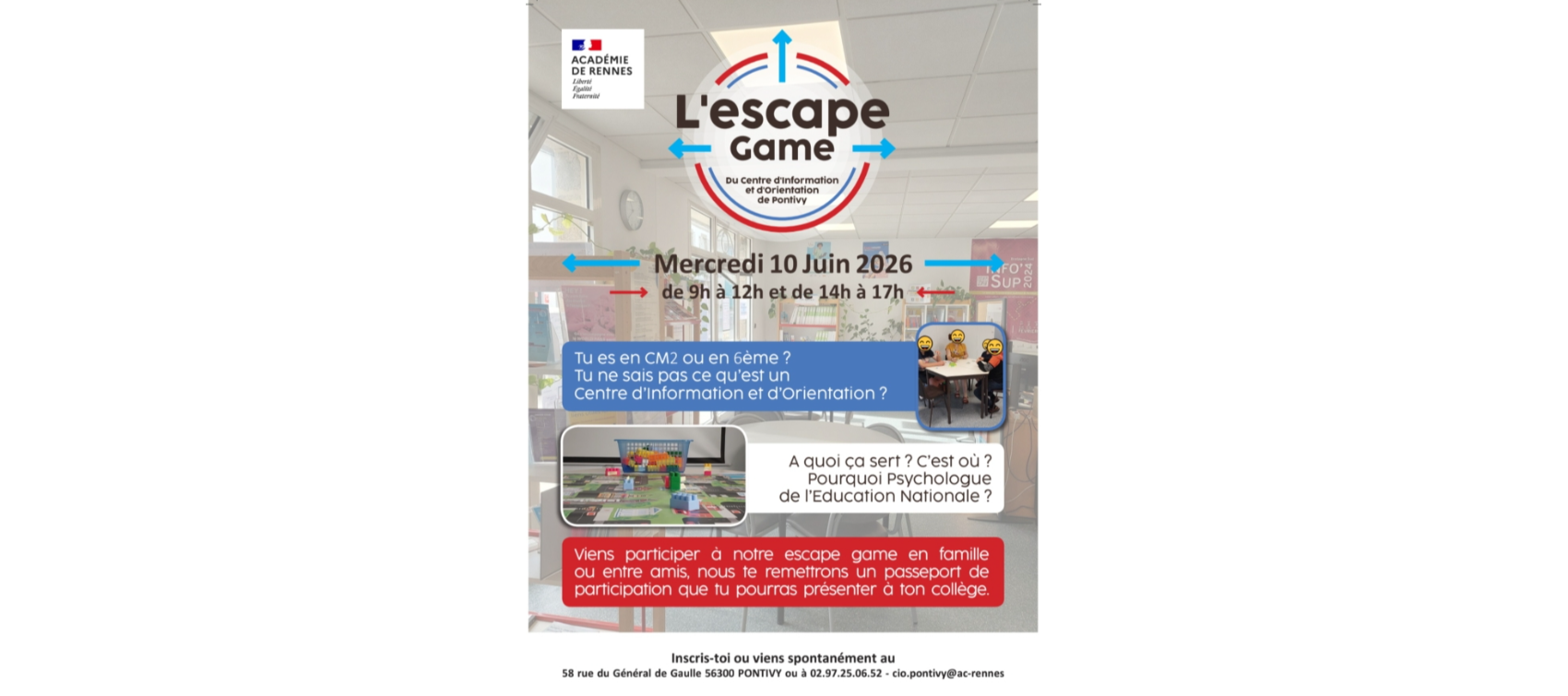 ESCAPE GAME POUR LES CM2 ET LES 6EME