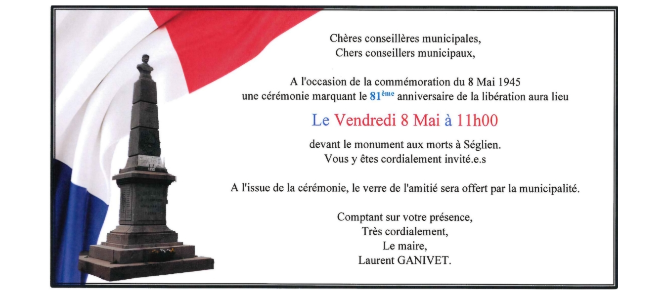 CÉRÉMONIE DU 8 MAI 2026