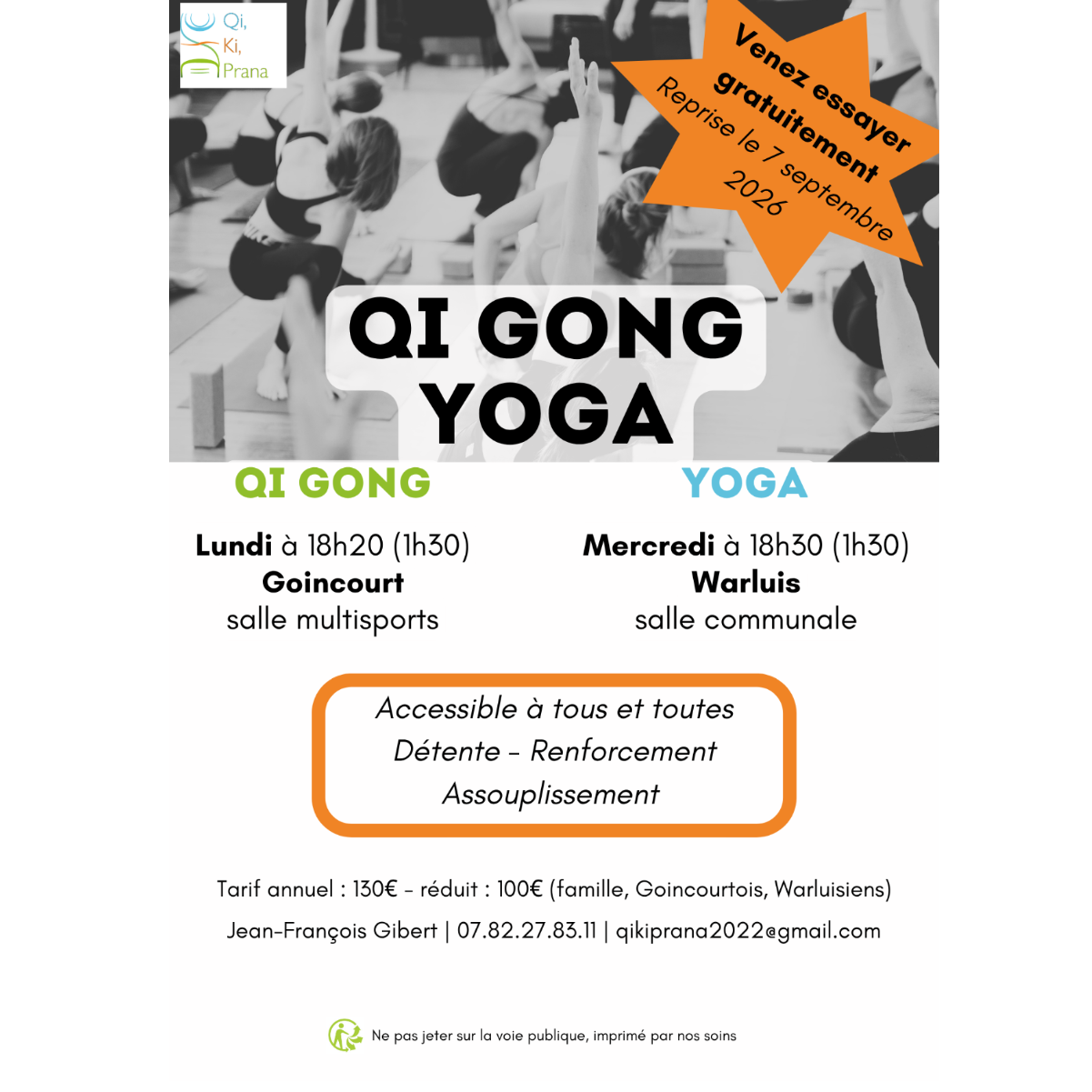 Séance Gratuite de QI GONG