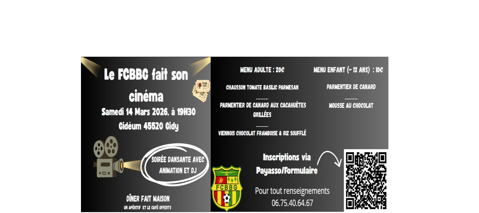 Soirée du Football Club le FCBBG