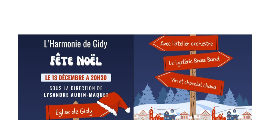 L'Harmonie de Gidy fête Noël