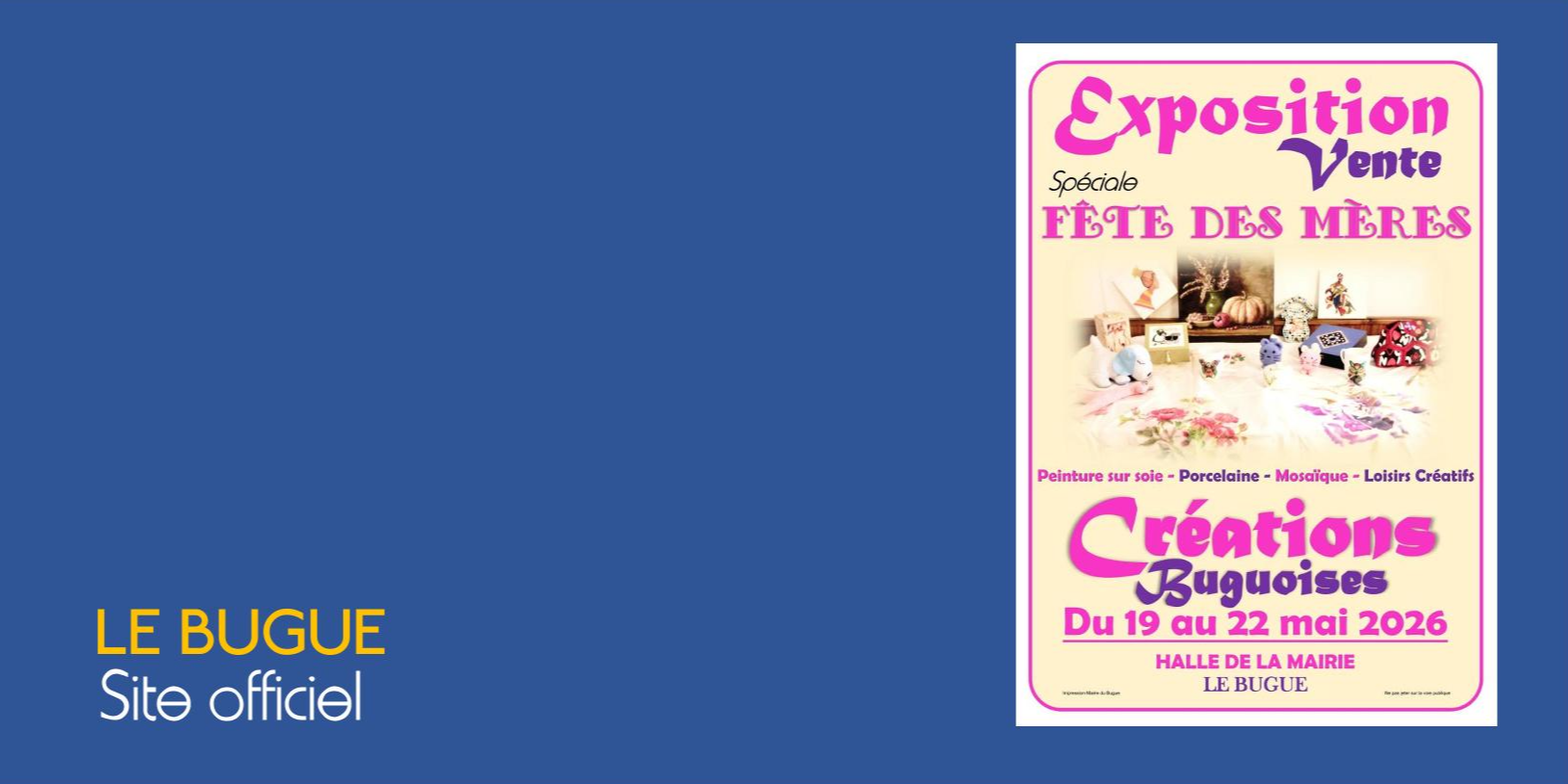 EXPOSITION-VENTE SPÉCIALE FÊTES DES MÈRES