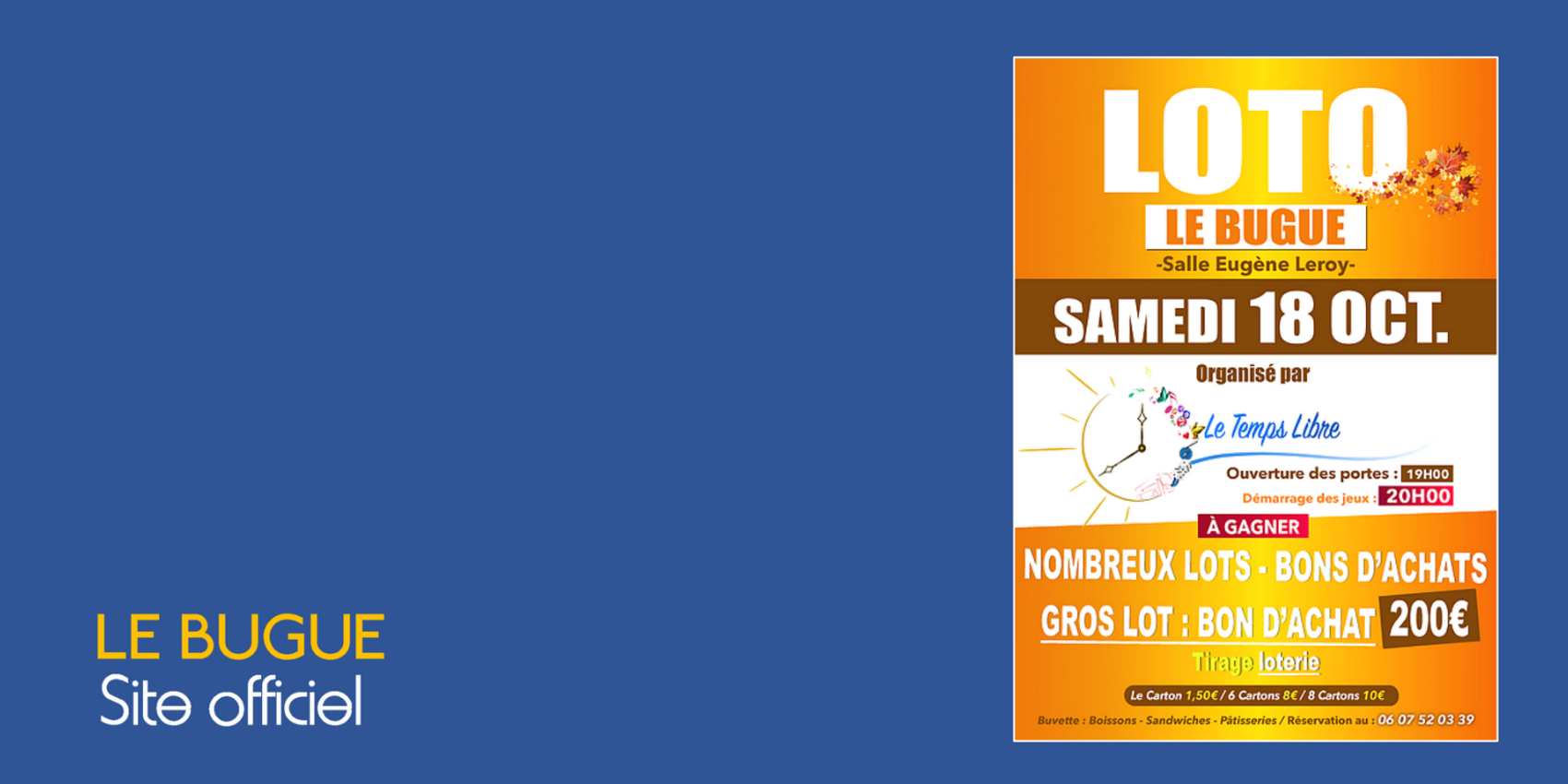 LOTO DU CLUB DU TEMPS LIBRE