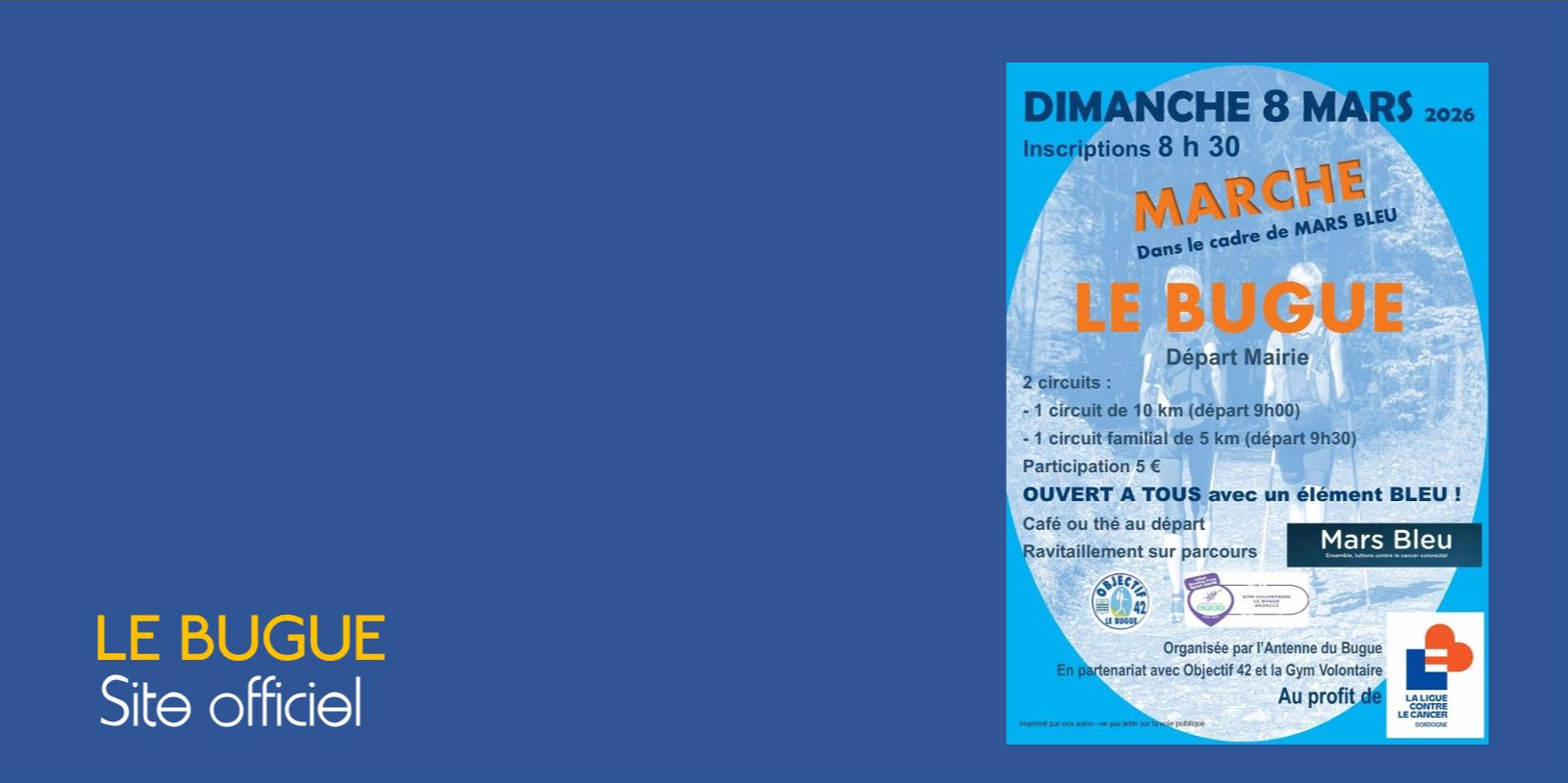 MARCHE DANS LE CADRE DE MARS BLEU