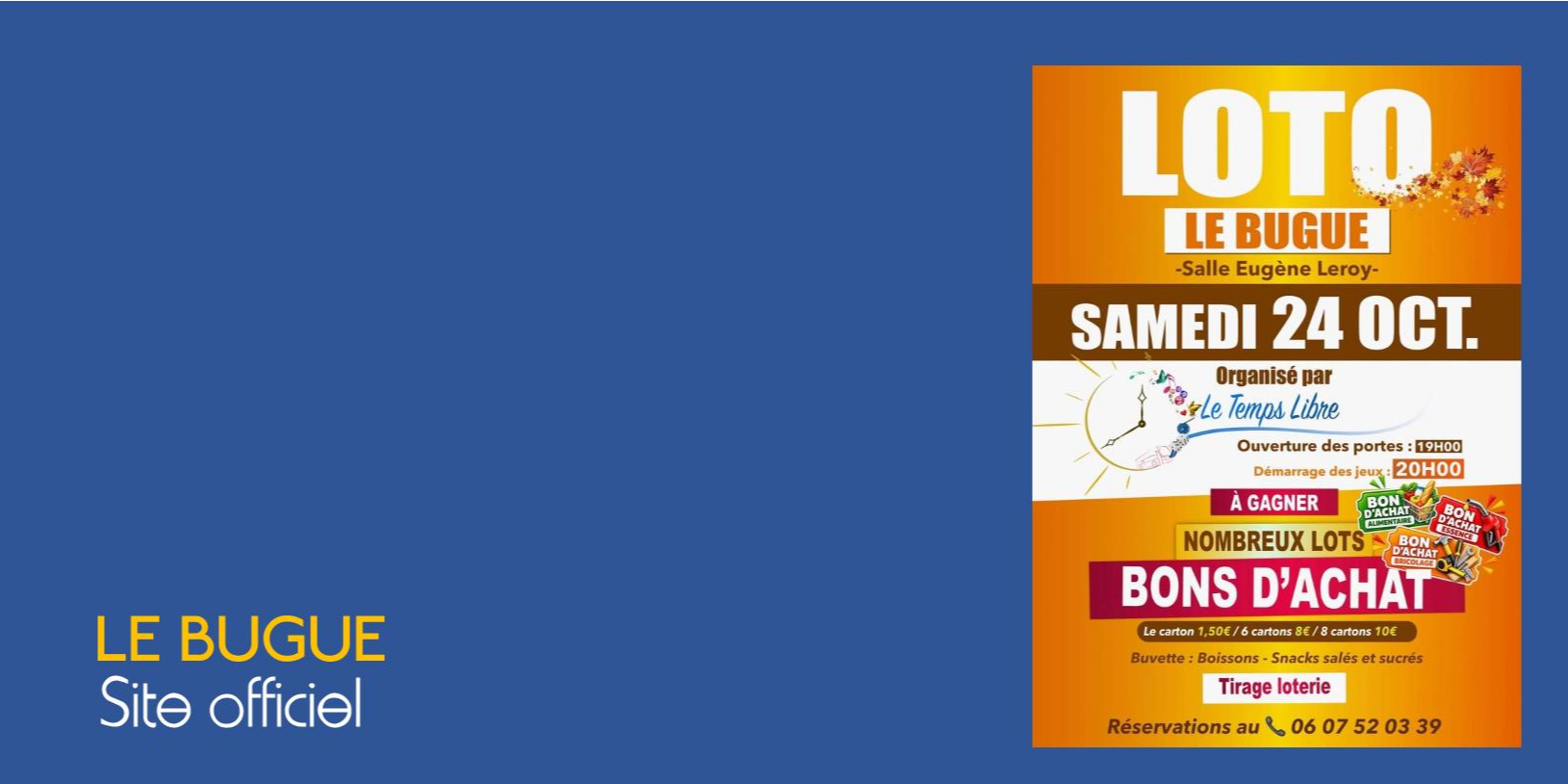 LOTO DU CLUB DU TEMPS LIBRE