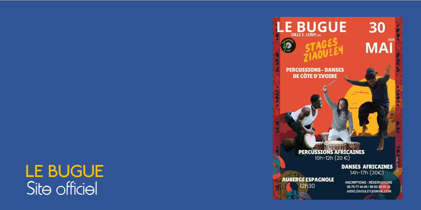 STAGE DE PERCUSSIONS ET DE DANSES AFRICAINES