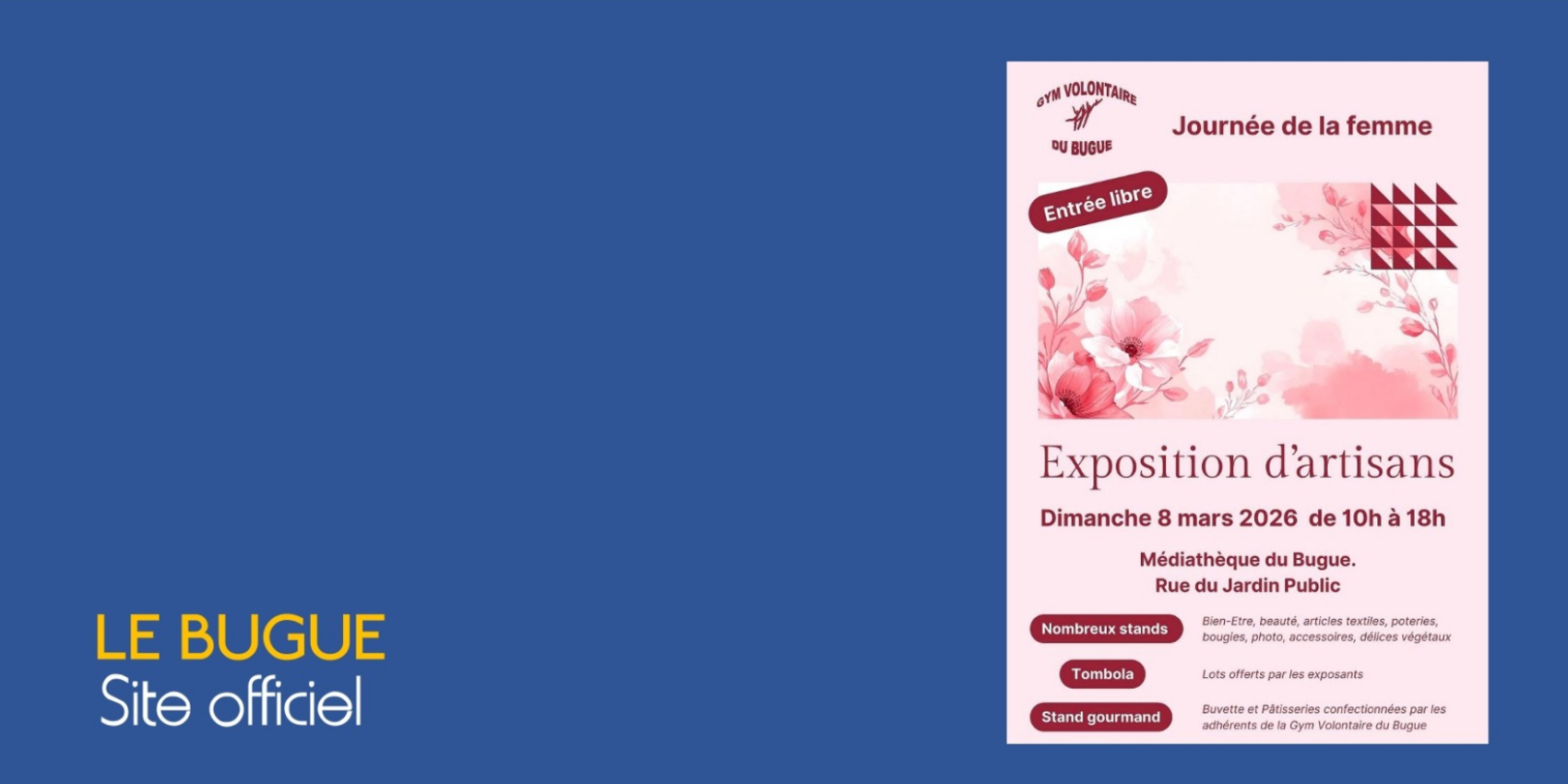 JOURNÉE DE LA FEMME - EXPOSITION D'ARTISANS