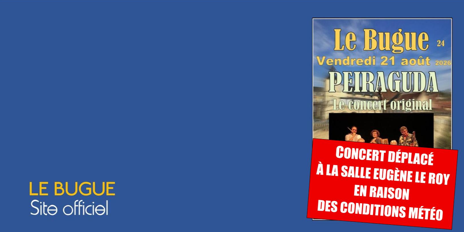 CONCERT DE LA SAINT-LOUIS : PEIRAGUDA