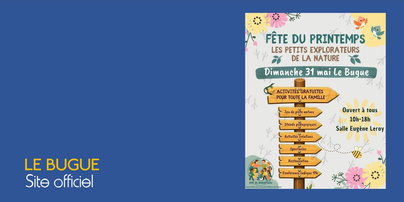 FÊTE DU PRINTEMPS organisé par l'APE AL BUGATSOU