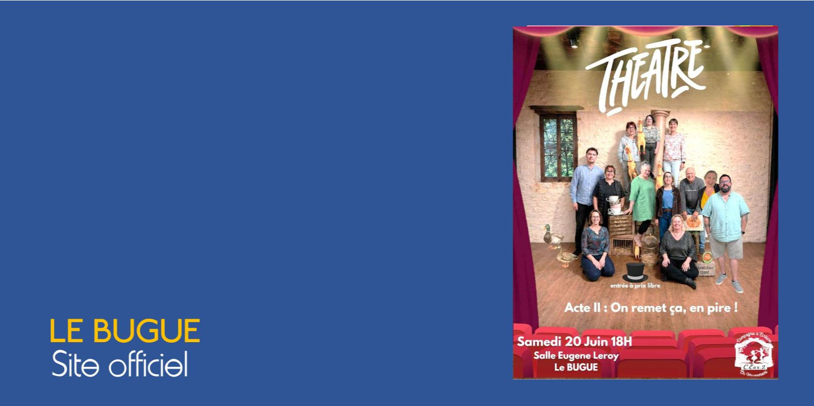 THÉÂTRE Cie C.EUX.2 : SPECTACLE DE FIN D'ANNÉE