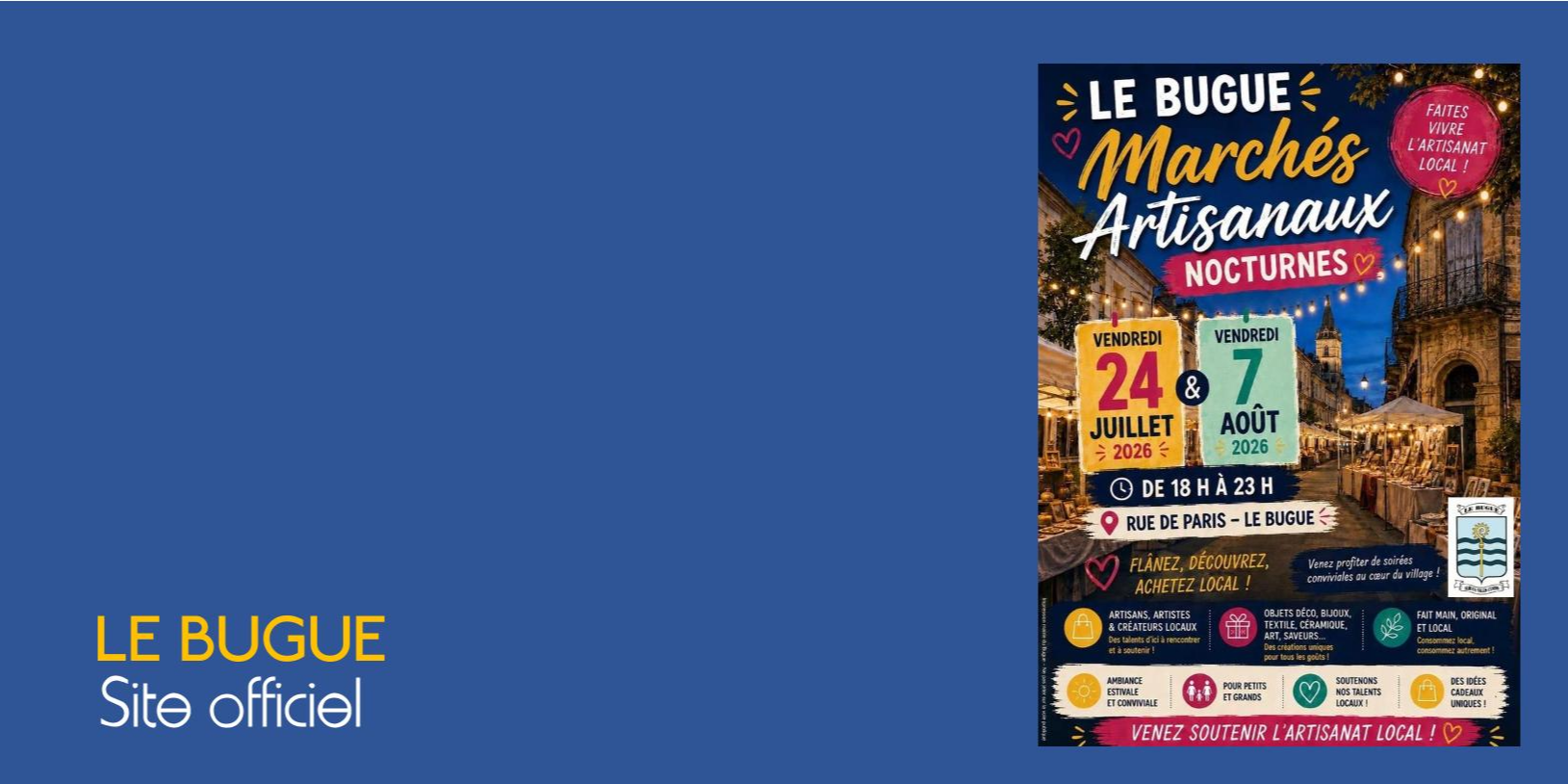 MARCHÉ D'ARTISANS EN NOCTURNE