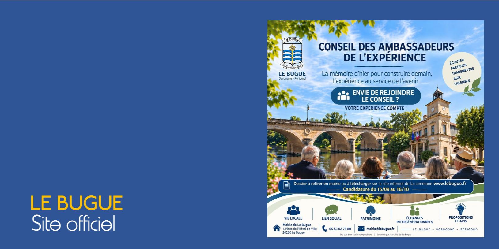CONSEIL DES AMBASSADEURS DE L'EXPÉRIENCE