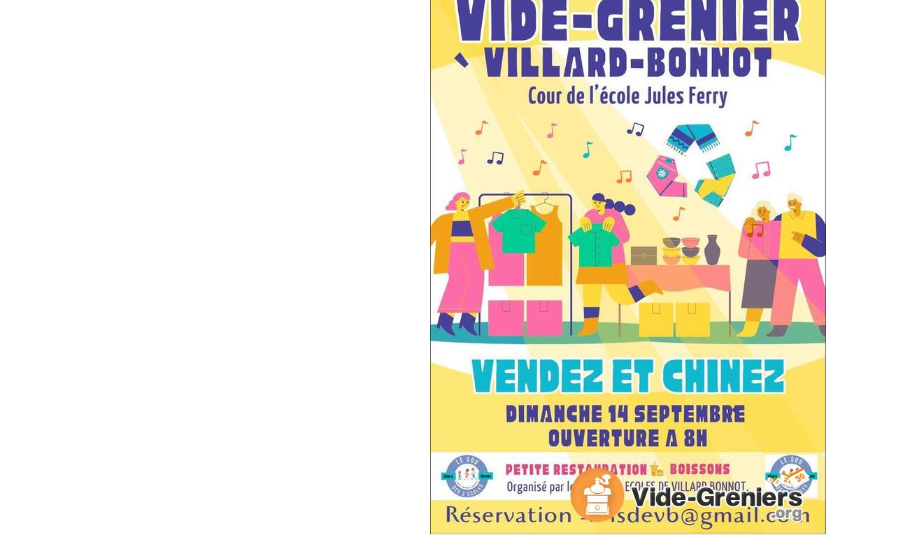 Vide-grenier 2025 // Dim. 14 septembre 2025