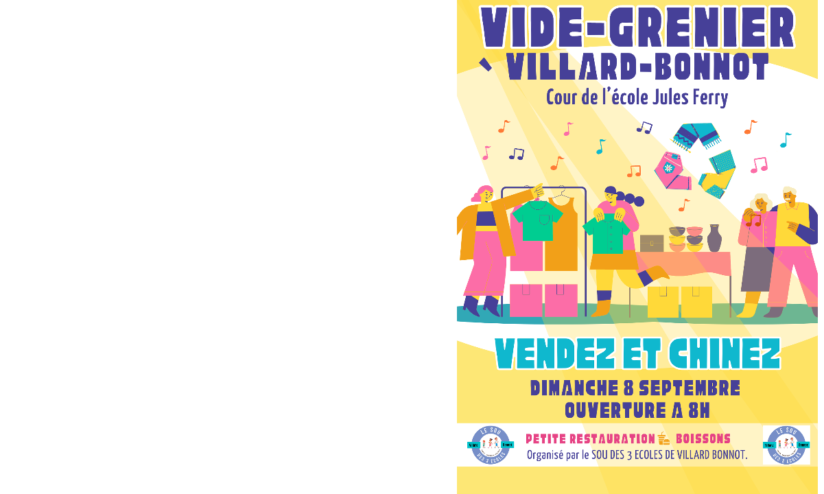 Vide-grenier 2024 // Dim. 8 septembre 2024